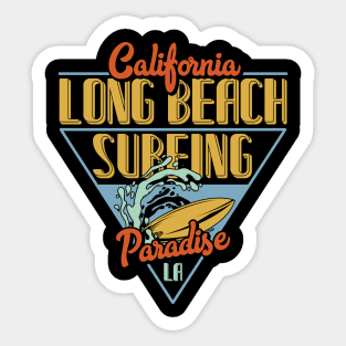 California Surfing Design for a Surfer Sticker